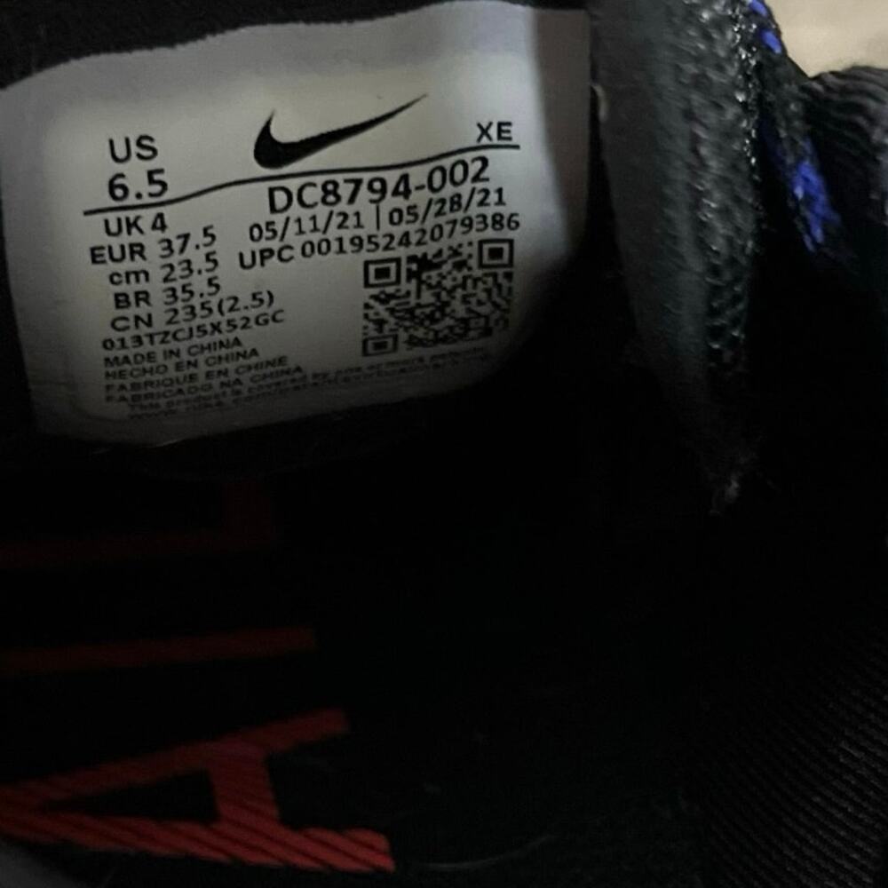 Nike Pegasus Trail 3 GTX Black Flash Crimson 6.5 Gorpcore Hiking Running Outdoor - Picture 7 of 8